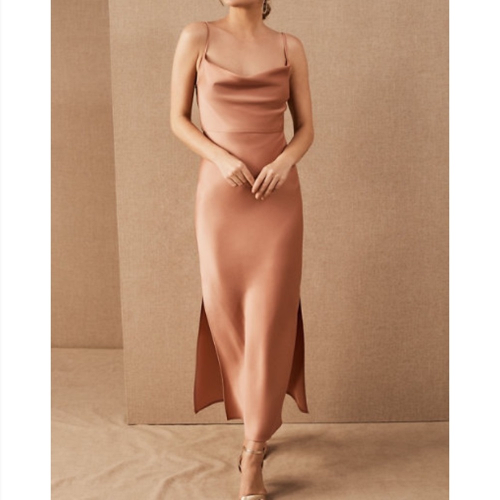 Cali Satin Charmeuse Midi Dress